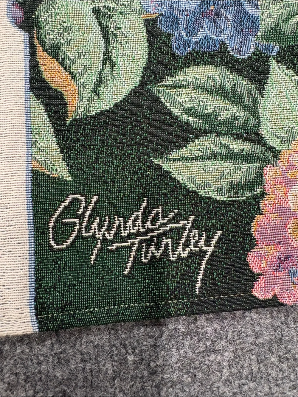 Charming Vintage English Garden Cottage Tapestry by Glynda Turley